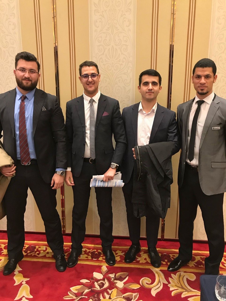 Colleagues at a business event in China